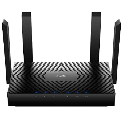 Image de Cudy WR3000 routeur sans fil Gigabit Ethernet Bi bande (2,4 GHz / 5 GHz) Noir Neuf