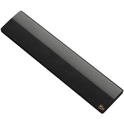 Image de Glorious Gaming Repose poignet de clavier en bois (Full Size) Frêne blanc, grain moyen à épais, surface lisse, résiste la transpiration, base anti dérapants, 430 x 100 19 mm Onyx