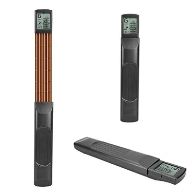 Image de Mini 6 Cordes Guitare Outil de Pratique Portable Formateur d&#039;accords Poche pour Débutant Doigt Frettes Exercice