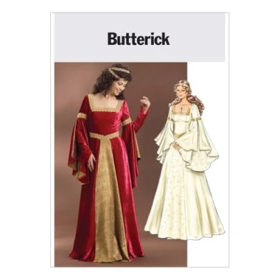 Image de Butterick Patterns Patron de Couture pour Robe médiévale la Renaissance Femme Multicolore Tailles 42 à 48