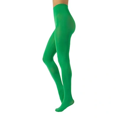 Image de CALZITALY Collants Opaque en Douce Microfibre de Couleur S, M, L, XL, XXL, 3XL, 4XL 80 DEN Fabriqué Italie (S, Green Apple)