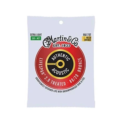 Image de MARTIN Cordes Authentic Treated, Extra Light, 80/20