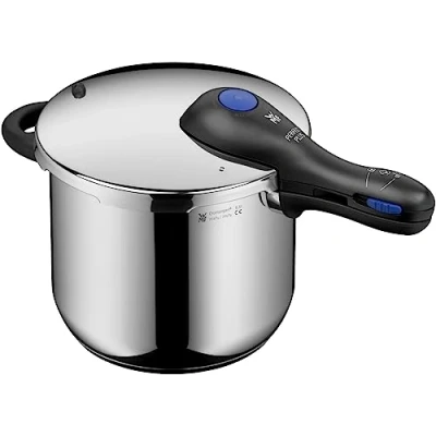 Image de WMF Perfect Plus Autocuiseur rapide Ø 22 cm de diamètre 6 litres et demi, avec protection contre les flammes, acier inoxydable Cromargan pour induction