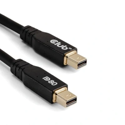 Image de Club 3D CAC 1165 Câble Mini DisplayPort vers bidirectionnel certifié VESA DP80 M/M 1 m