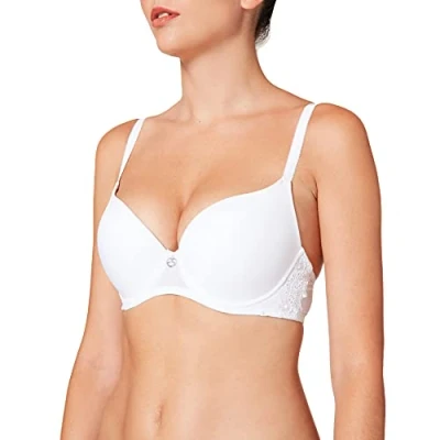 Image de Sassa Dirndl Push up Bügel BH Soutien Gorge de Tous Les Jours, Blanc (Weiß 00100), 95B (Taille Fabricant:80B) Femme