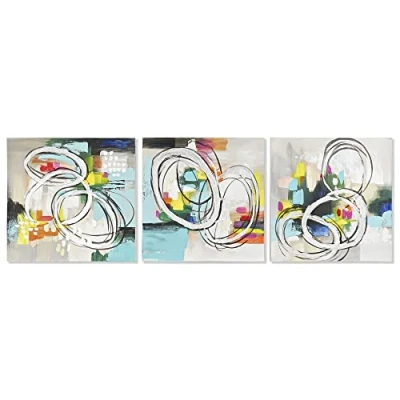Image de Cadre 60 x 2,8 cm abstrait moderne (3 pièces)