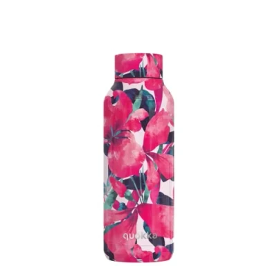 Image de Quokka Solid Pink Bloom 510 ML Bouteille d&#039;eau en Acier Inoxydable avec Isolation par Double Paroi Gourde Reutilisable sans BPA maintient Le Liquide Froid jusqu&#039;à 24h, Chaud 12h
