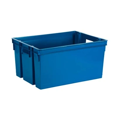 Image de EDA Bac de rangement Manutention avec 2 poignées 50 L Bleu