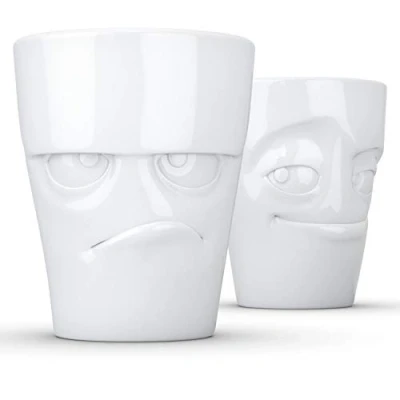 Image de Fiftyeight Tasse Set # 1 grummelig et verschm itzt/Blanc