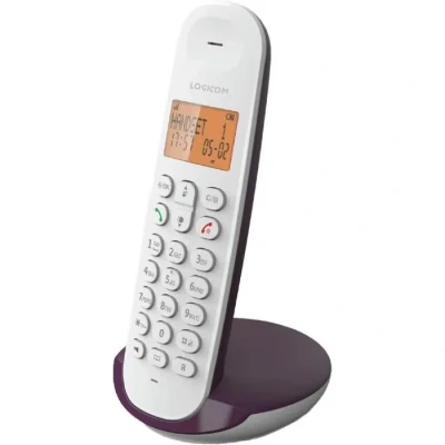 Image de Téléphone Fixe sans fil Logicom Iloa 150 Aubergine
