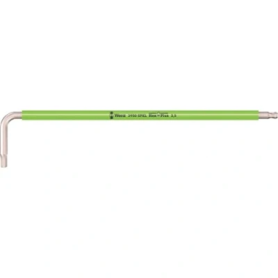 Image de Wera 05022662001 3950 SPKL Multicolore Clés mâles coudées, system. métrique, acier inoxydable, 2,5 x 112 mm, Vert
