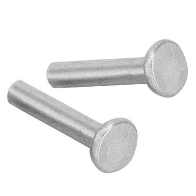 Image de 100Pcs Gb867 M4 Fixations À Rivets Solides En Aluminium Tête Plate[M4*20]