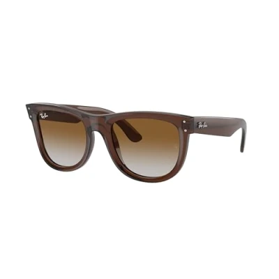 Image de Ray Ban Unisex RBR0502S WAYFARER REVERSE 6709CB Lunettes de soleil Injecté Marron Carré Normale Ombré