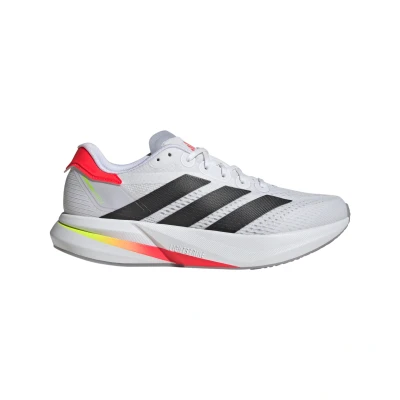 Image de adidas Performance Duramo Speed 2 Chaussures de running sur route, Homme, Taille: 45 1/3, Footwear white/core black/lucid red