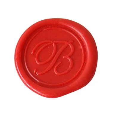 Image de Jacques Herbin 40302T Une pastille en laiton pour cire à cacheter, alphabet anglais, lettre B