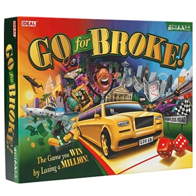 Image de IDEAL , Go For Broke: The game you win by losing a million!, Classic Games 2 4 Players Ages 8+