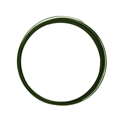 Image de Vaessen Creative Fil Aluminium Plat Vert Foncé 5 m x 3,5 mm 1 Souple pour Loisirs Créatifs, Perlage et Bijoux