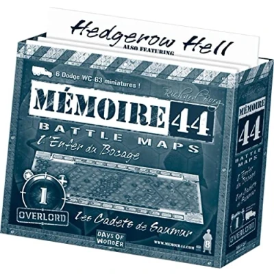 Image de Days of Wonder , Memoir &#039;44: Expansion Hedgerow Hell/Cadets de Saumur, Board Game, 2 8 Players, Ages 10+, 60 to 90 Minutes Playing Time