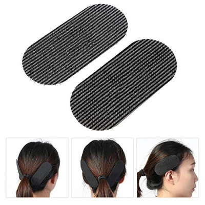 Image de Pince À Cheveux, 2 Pcs Grips Cheveux Styling Bangs Pâte Postes Autocollant Clip Magique Bande Frange Bang Titulaire