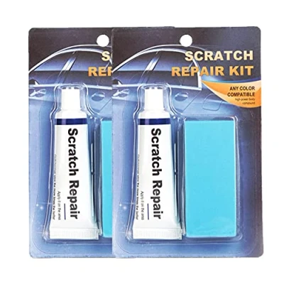 Image de Plextone Voiture V¨lo Moto Scratch R¨paration Kit Entretien Cire Polissage Pate De Meulage Peinture Petites Rayures Collant Salet¨ (DOUBLE)
