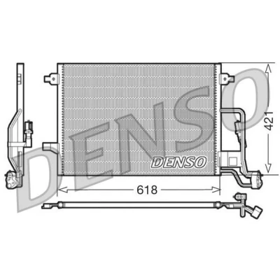 Image de DENSO DCN32018 Condenseur De Clim sans déshydrateur 618x421x16 R 134a 618 VOLKSWAGEN: Passat B5 GP Break, Berline, Berline