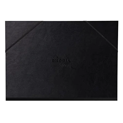 Image de RHODIA TOUCH 116194C Pochette à dessin 52 x 72 cm 3 rabats fermeture par élastique simili cuir italien Carton