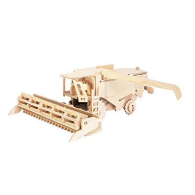Image de Siva Toys Jouets Sivaconstruction Moissonneuse en Bois, Toys851/5, Multicolore