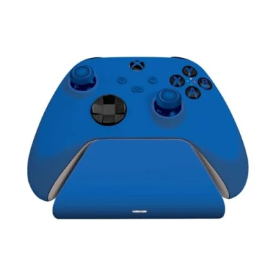 Image de Razer Universal Quick Charging Stand (Shock Blue) pour Manettes de Xbox (Charge Rapide, Contact Magnétique, Compatibilité Universelle, Navigation à Une Main) Bleu