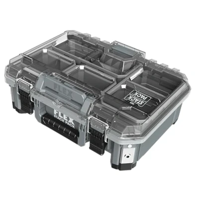 Image de Flex 531468 mallette de transport, en plastique résistant aux chocs, 276 x 377 143 mm, avec fermeture à loquet métal, outils