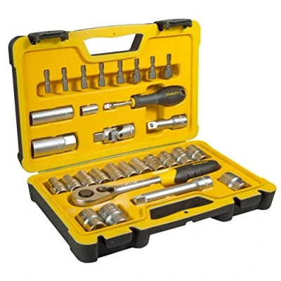 Image de STANLEY STHT0 73929 Douille, Jaune/noir, Set de 30 Pièces