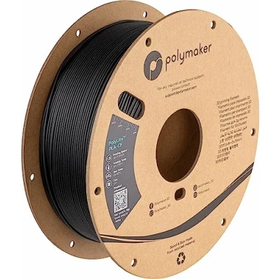 Image de Polymaker Filament PLA en fibre de carbone 1,75 mm, 1 kg renforcé solide surface mate PolyLite pour imprimante 3D