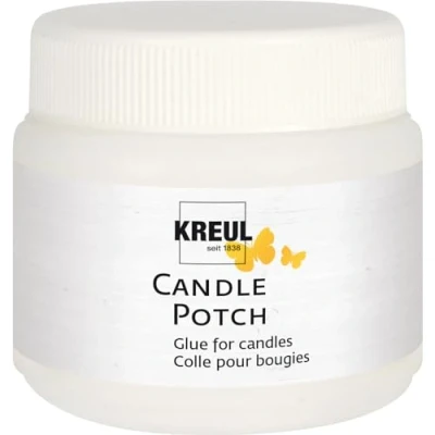 Image de Kreul 49051 Candle Potch, 150 ML, Colle et Vernis Transparents pour Bougies plaques de Cire, à Base d&#039;eau, Technique Serviette