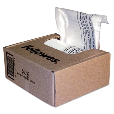 Image de Fellowes 36052 Sacs Récupérateurs pour Destructeurs de Documents 23 28L (1 Carton 100 Sacs)