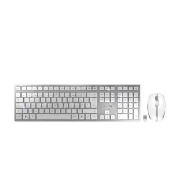 Image de CHERRY JD 9100BE 1 sans fil, radio Kit souris + clavier belge, AZERTY blanc