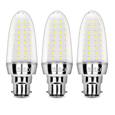 Image de SAUGLAE Ampoules LED 15W, Équivalent 120W Ampoule Incandescente, 6000K Blanc Froid, 1700 Lm, à B22 Baïonnette, 3 Pièces
