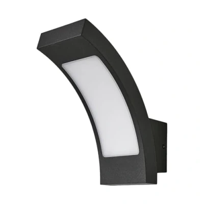 Image de LED Applique Exterieur Juvia (Moderne) en Noir Aluminium (1 lampe,à), Exterieur, Murale Luminaire Lampe Jardin, Eclairage d’exterieur