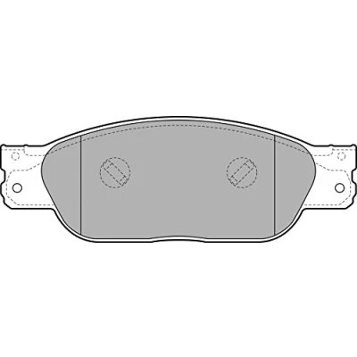 Image de DELPHI LP2020 Jeu de plaquettes frein avec indicateur d&#039;usure tôle anti bruit accessoires JAGUAR: S Type, XJ Berline