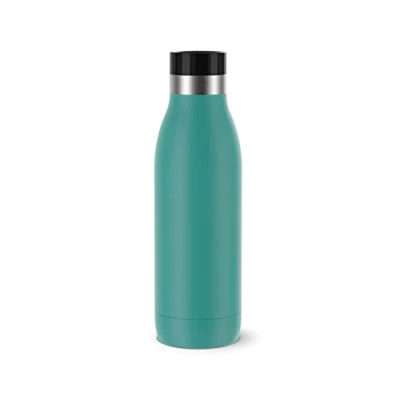 Image de Tefal Gourde 0,5 L, Réutilisable, Acier inoxydable, Hermétique, Revêtement coloré texture poudrée, Ergonomique, Boissons chaudes 12h et froides 24h, Compatible lave vaisselle, Bludrop vert N3110210