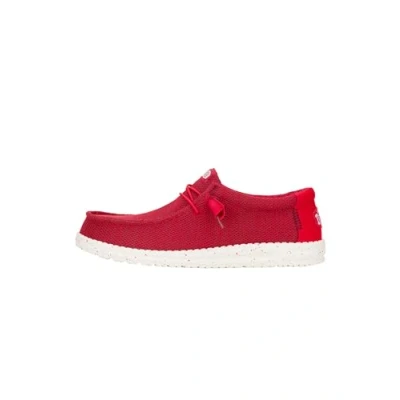 Image de Heydude Wally Stretch SOX Chaussures bateau, Homme, Taille: 45, Red Matière synthétique / textile