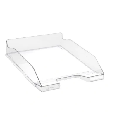 Image de Exacompta Réf. 113223D Lot de 6 corbeilles à courrier COMBO MIDI dimensions utiles 34 x 25 6,5 cm pour documents au format A4 + couleur cristal glossy