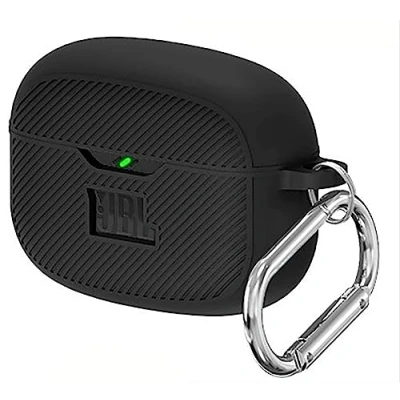 Image de GIOPUEY Étuis pour JBL Vibe Beam, Coque Silicone, Poids léger, Antichoc, Portable Noir