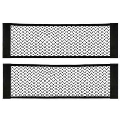 Image de [2 Pack] Filet Coffre Voiture, de Rangement Coffre, en Nylon, Grande Taille 80 x 25 cm, Bouteilles, épicerie, Ajouter sur Les organisateurs pour Le Camion Voiture