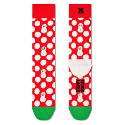 Image de Happy Socks Big Dot Snowman Sock Chaussettes, Multicolore (Multicolore 430), 7/10 (Taille Fabricant: 41 46) Homme