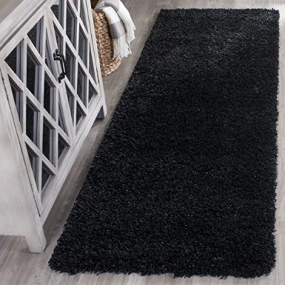 Image de Safavieh Zoe Tapis Polypropylène Noir 68 X 213 cm