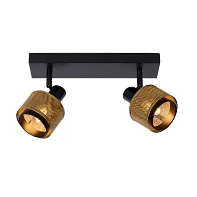 Image de LUCIDE RAFA Spot plafond 2xE14 Noir
