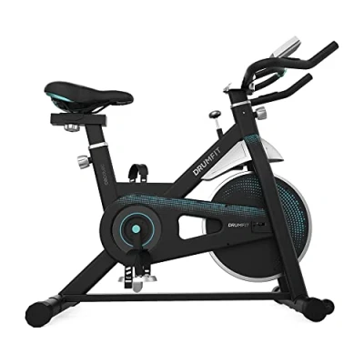 Image de Cecotec DrumFit Indoor Vélo d&#039;intérieur 13000 Delphes, volant d&#039;inertie de 13 kg, résistance manuelle, guidon et selle sport, écran LCD, capteur fréquence cardiaque cale pieds