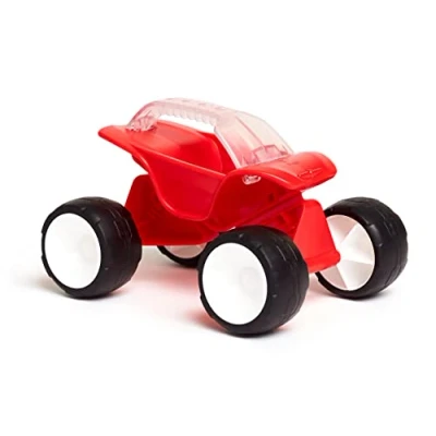 Image de Hape Buggy Rouge Enfant Jouet dès 12 mois Pour Plage, Bac à Sable, Terrain de Jeu Coordination œil main, Capacités Cognitives, Motricité Plastique Durable Robuste &amp; Facile Petites Mains