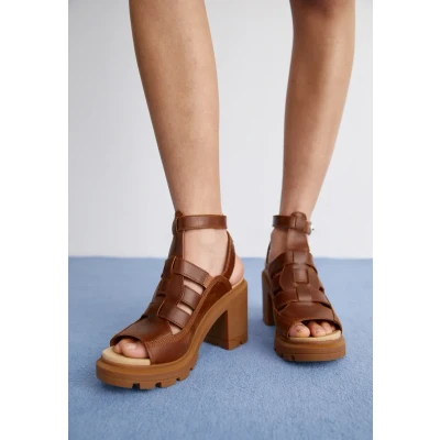 Image de Timberland Allington Heights Sandales à talons hauts, Femme, Taille: 39, Rust Cuir