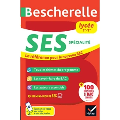 Image de Bescherelle lycée SES 1re, Tle Nouveau bac: tout le programme de spécialité en