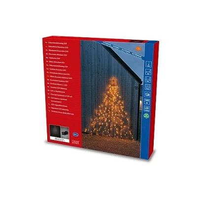 Image de Konstsmide Christmas Rideau lumineux LED Triangle avec étoile